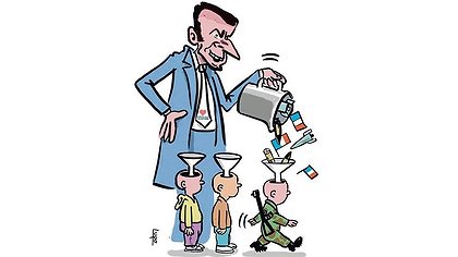 Illustration en avant pour le bourrage de crâne