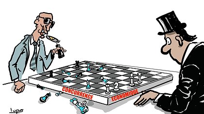 Illustration guerre des capitalistes contre les travailleurs