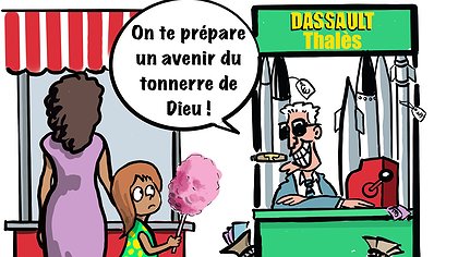 Illustration plus d’hôpital, moins de Rafales !