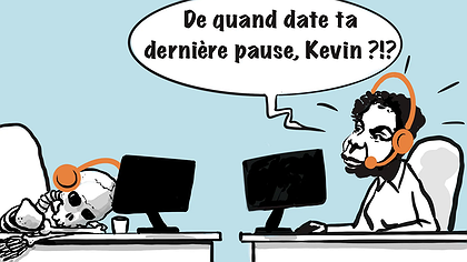 Illustration le travail ce n’est pas la santé
