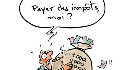 Illustration micro-impôt pour méga-fortunes