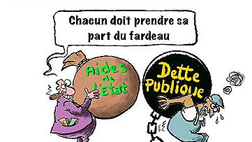 Illustration Dette, budget, inflation : les travailleurs paient, les capitalistes encaissent