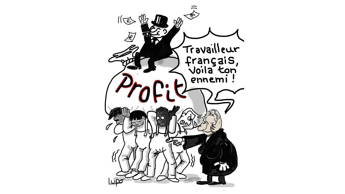 Illustration Non à la guerre entre travailleurs !