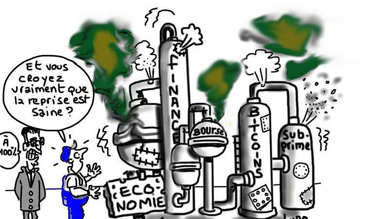 Illustration - crise permanente et crise catastrophique