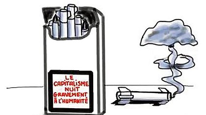 Illustration bras de fer inégal