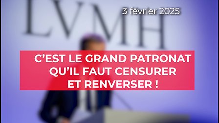 Illustration C'est le grand patronat qu'il faut censurer et renverser !