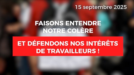 Illustration Faisons entendre notre colère et défendons nos intérêts de travailleurs !