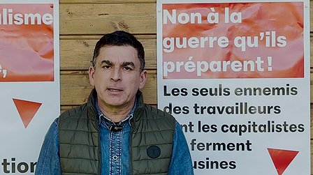 Illustration Contre la guerre, le camp des travailleurs !